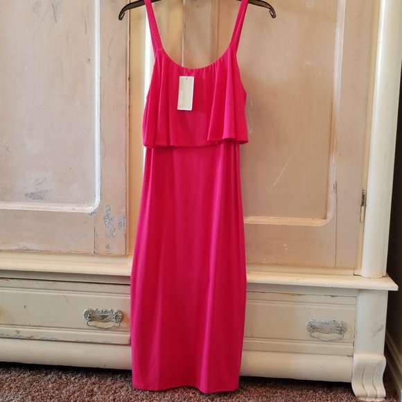 NWT Michael Kors Flounce Popover Knit Tank Dress - Picture 2 of 4